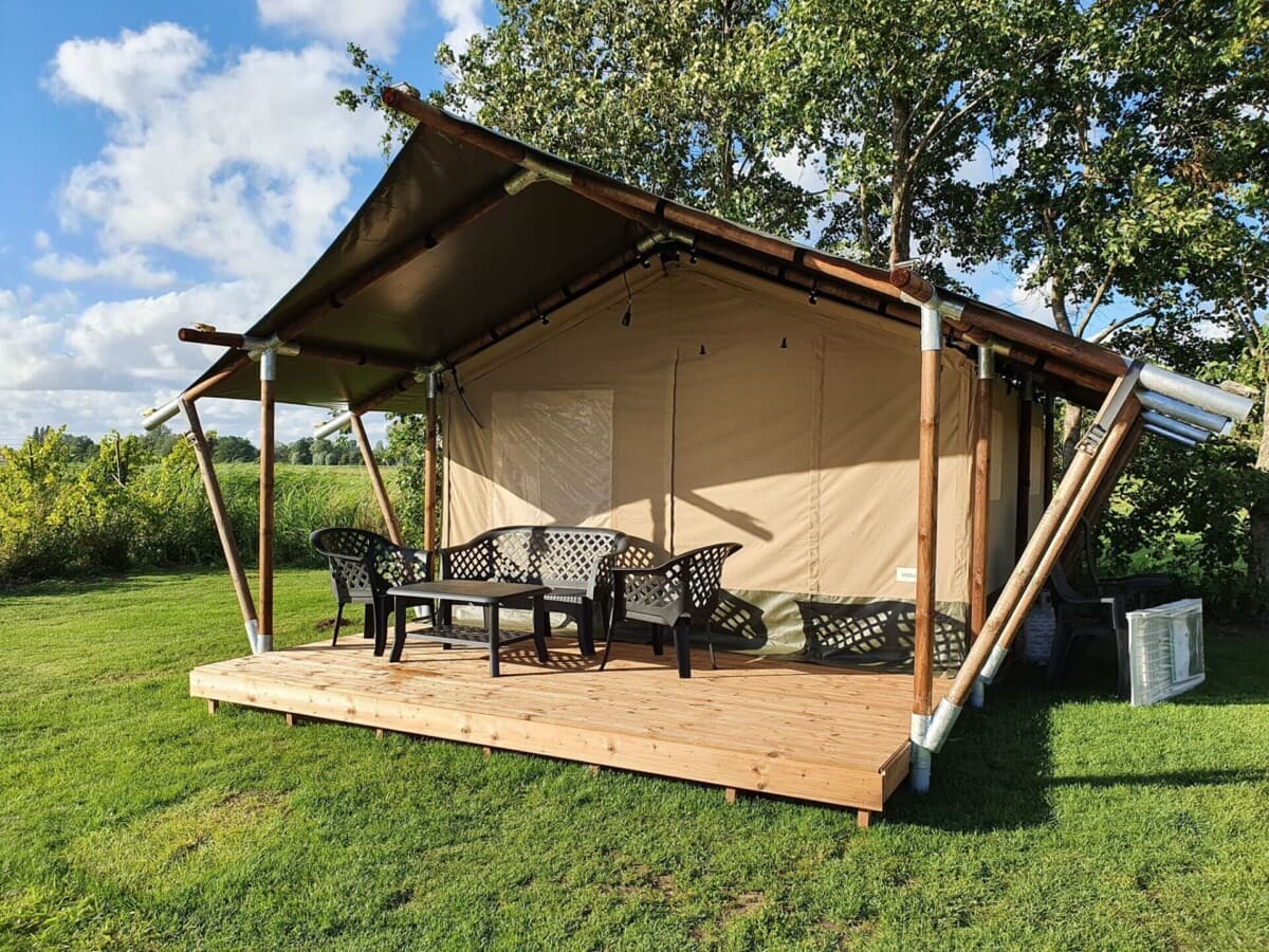 Safari tent op Camping de Oude Rijn, Ter Aar