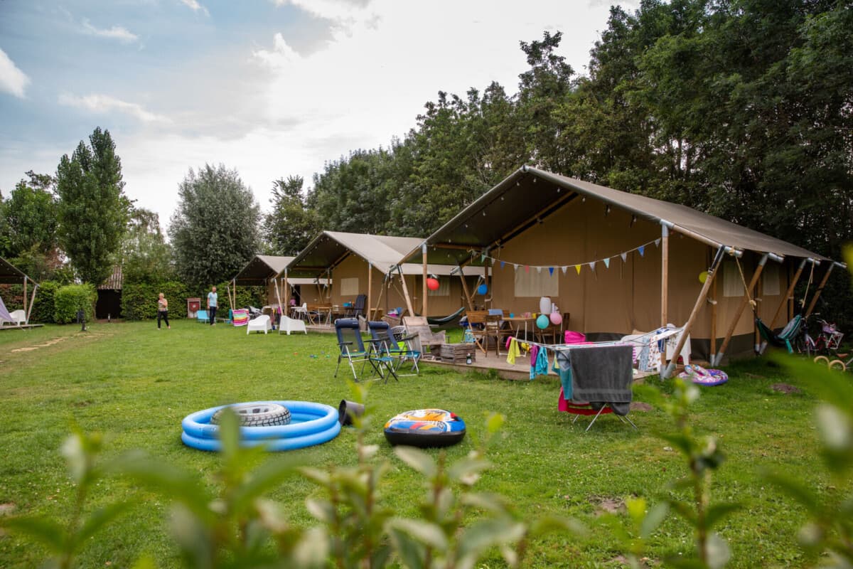Safari tent op Camping Gorishoek, Scherpenisse